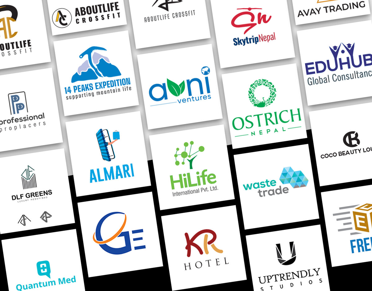 Logo design portfolio grid
